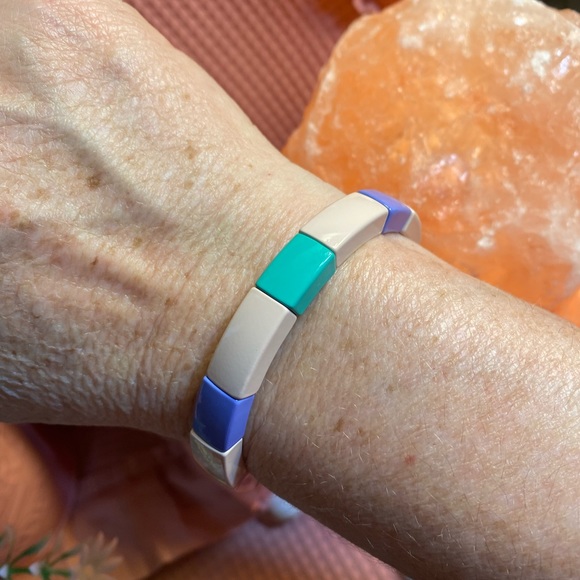 NWT PERFECT VALENTINE FUN PURPLE POPSICLE STRETCH BRACELET ANY AGE - Picture 8 of 8